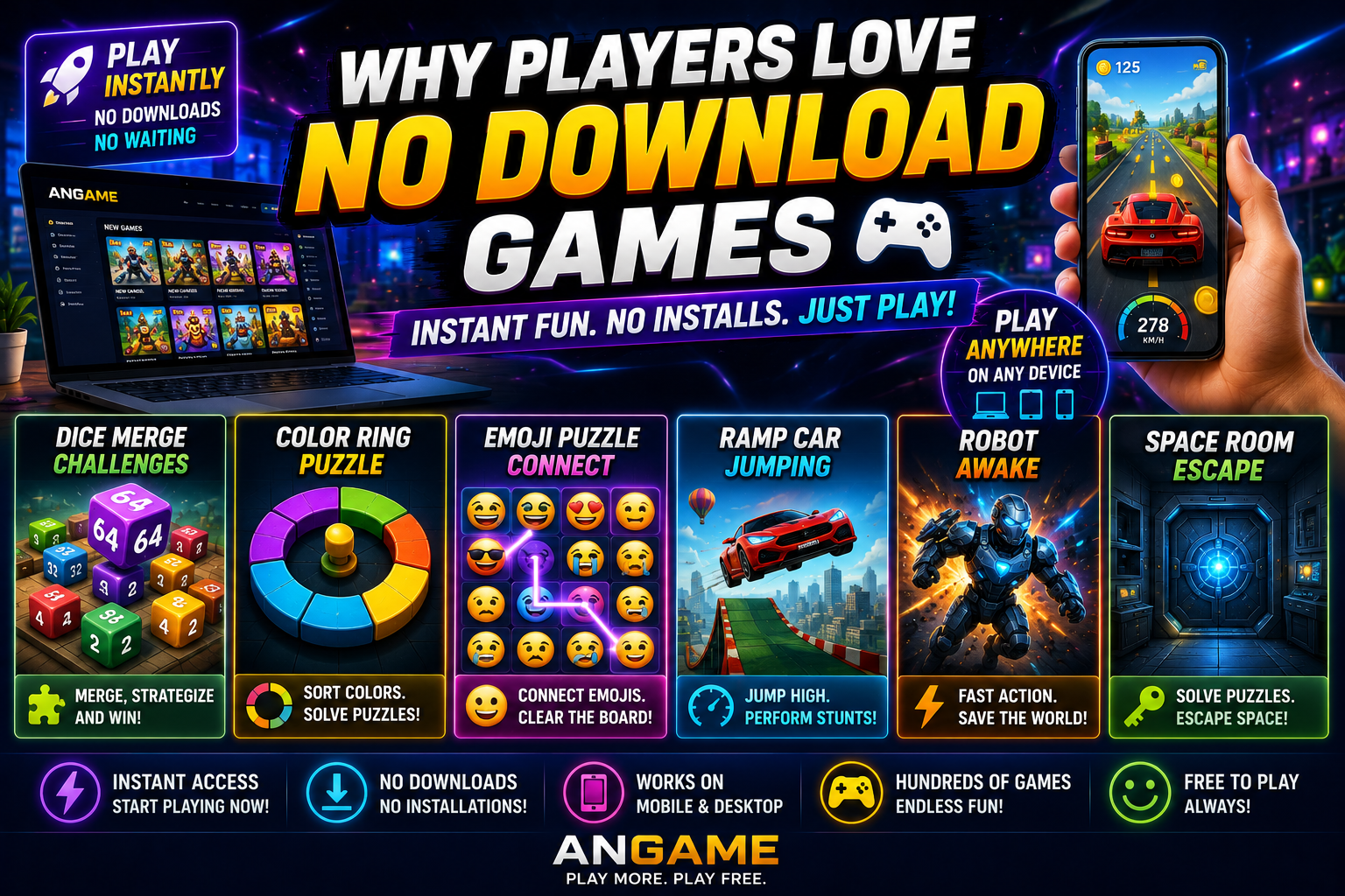 Why Players Love No Download Games 🎮